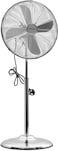 Nikai Stand Fan with full metal body for home cooling ,16-inch, 60W, 4 metal blades Pedestal Fan,NPF169CMX - Silver