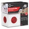 Allocacoc PowerCube Extended 5 Way Wall Socket Adapter 3m White/Red