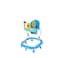 Lovely Baby Foldable Kids Walker LB 852 with Adjustable Height, Music &amp; Toys, Rotating Wheels, Foldable Safe Support Activity Walker for Toddlers, Small Infant Boy Girl 6-15 M - Blue
