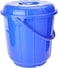 Royalford Plastic Bucket With Lid, 25 Liter, Blue