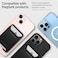 Spigen Rugged Armor (MagFit) Magnetic Wallet Card Holder 2-Cards designed for MagSafe Compatible with iPhone 15 iPhone 14 iPhone 13 and iPhone 12 Models - Matte Black