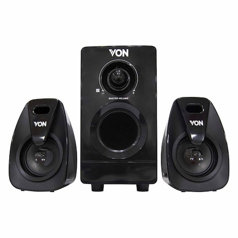Von Ves0202Es 2.1Ch Subwoofer 20W Black
