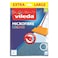 فيليدا - قطعة قماش لتنظيف الأرضيات مايكروفايبر مقاس كبير جدا برتقالي، 48 × 60 سم