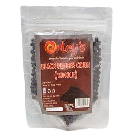Orley&#39;s Whole Black Pepper Corn 50g