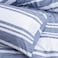 Luna Home Single Size 4 Pieces, Blue Stripe Design Duvet Cover Set