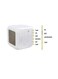 Generic 7 Colors Led Changing Digital Alarm Clock White