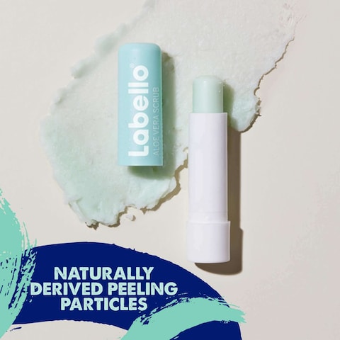 Labello Lip Scrub Lip Caring Aloe Vera &amp; Vitamin E 4.8g