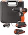 Black &amp; Decker 18V 1.5Ah Li-Ion Cordless Drill Driver For Wood Drilling &amp; Screwdriving/Fastening, Orange/Black - Bcd001C1-Gb, 2 Years Warranty