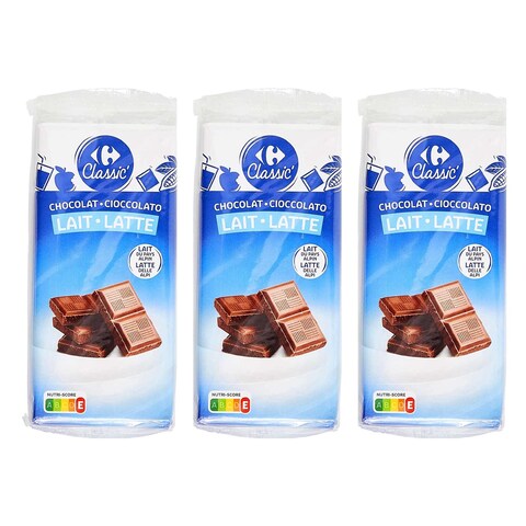 Carrefour Milk Chocolate 100GRX3