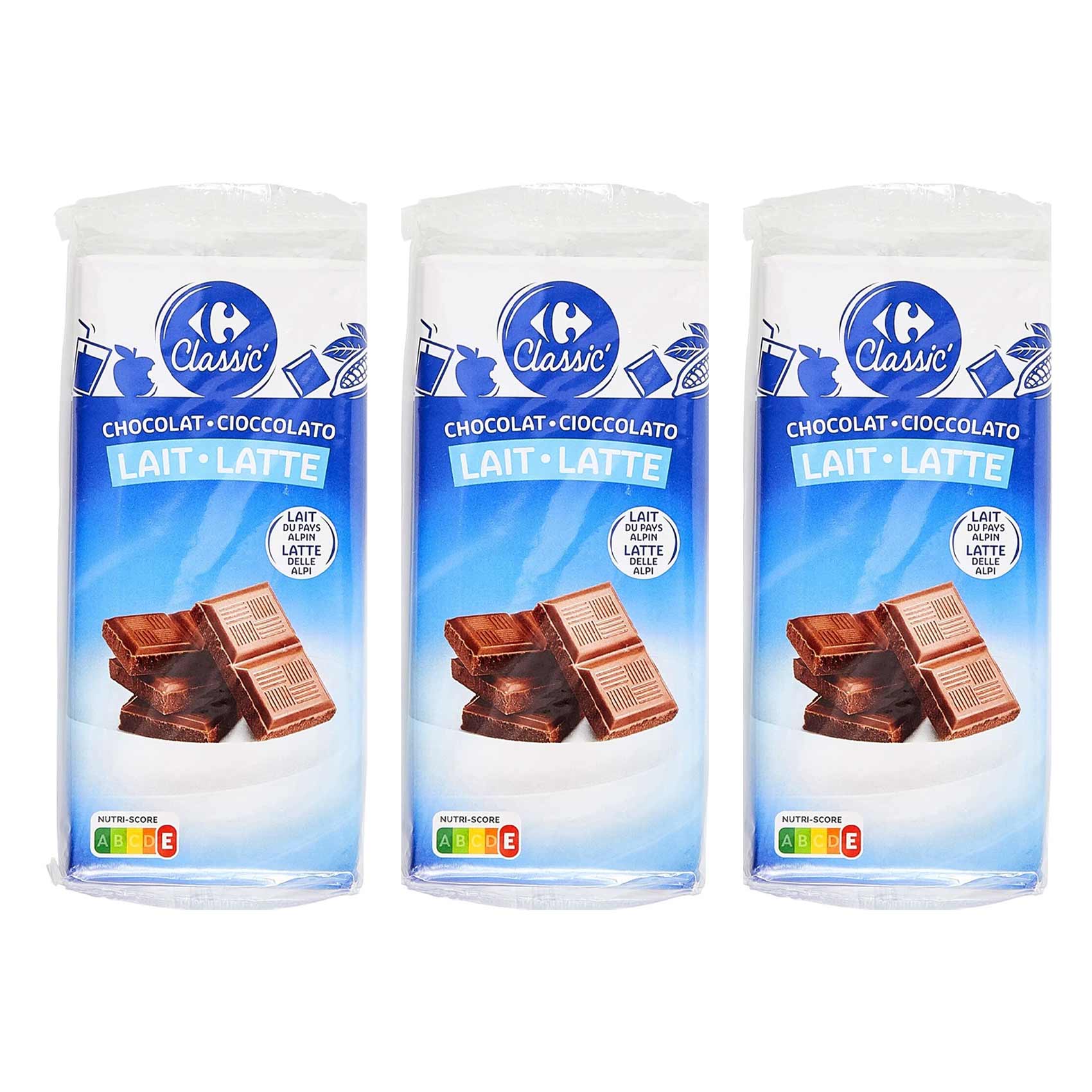 Carrefour Milk Chocolate 100GRX3