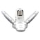 AFRA 4-Leaf Foldable LED Bulb, 30W, 220-240V, Indoor &amp; Outdoor Use, Connection Base E27, Cool White Colour (6000-6500K), Flame-Retardant, AF-20LLED, With 2 Year Warranty
