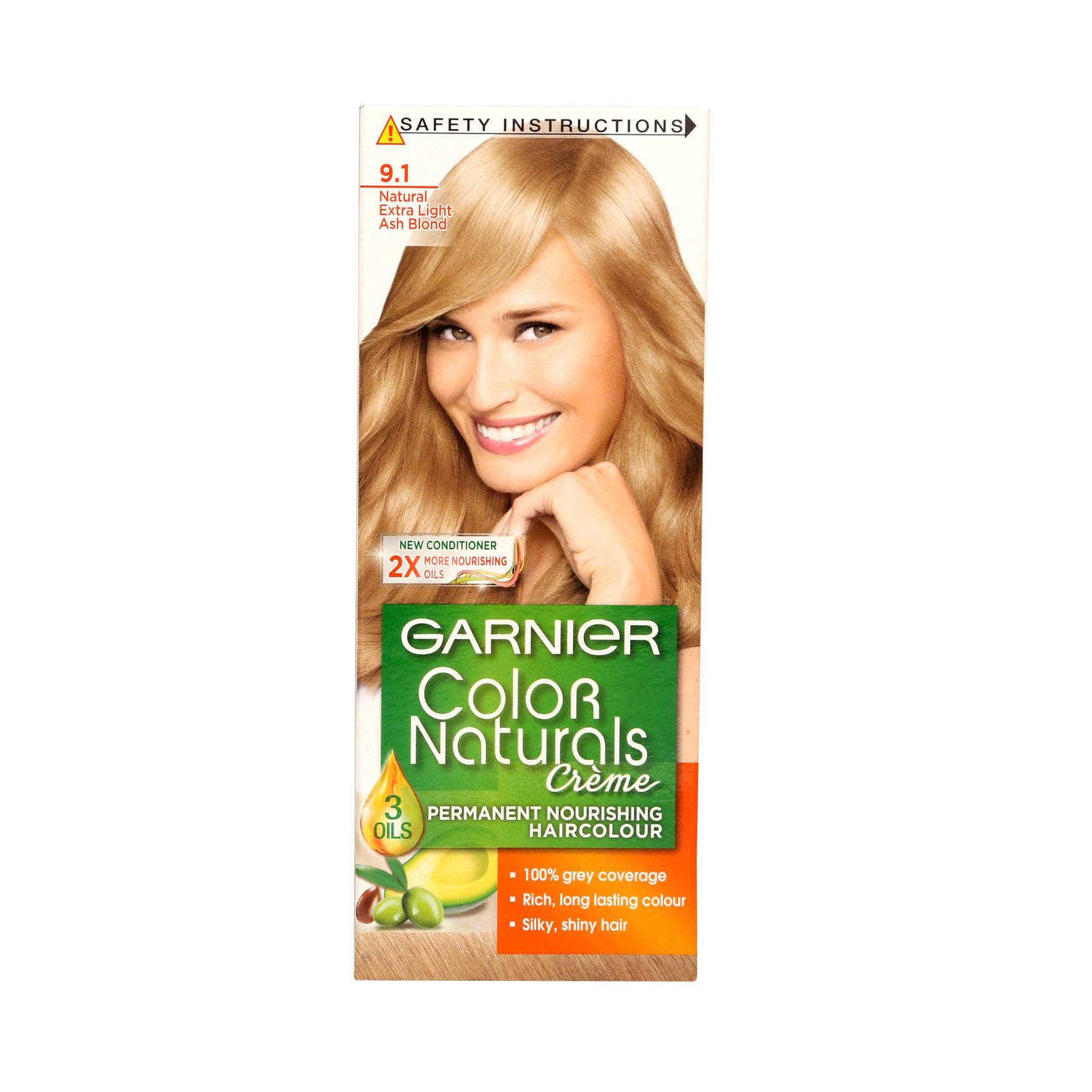 Garnier Color naturals Hair Color Ash Blonde shade 9.1, 110ml