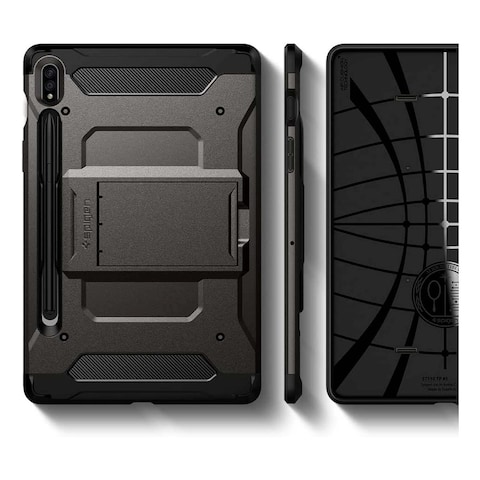 Spigen Tough Armor Pro Case For Samsung Galaxy Tab S8 S7  Gunmetal