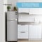 Bompani 260L Gross Capacity Double Door Refrigerators Inox No Frost Recessed Handle R600A Inside Condenser - 1 Year Full &amp; 5 Year Compressor Warranty - BR265SSN Silver