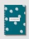 Lowha Spiral Notebook With 60 Sheets And Hard Paper Covers With Abstract Design, For Jotting Notes And Reminders, For Work, University, School