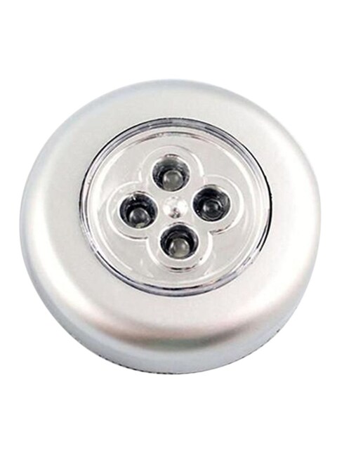 Beauenty - Battery-Powered Wireless Stick-On Touch Tap 4-LED Lamp White 15x13centimeter