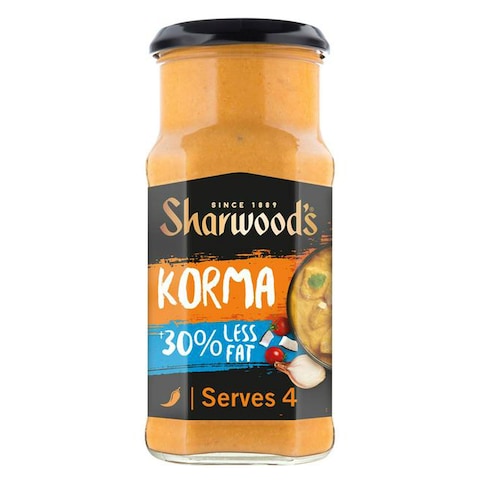 Sharwood&#39;s Korma Curry Sauce 30% Less Fat 420g