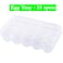 Imported Plastic Egg Storage Box 15 Egg Capacity Tray and Container