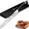 Bread Knife - PAUDIN Serrated Bread Knife, Sharp 8 Inch Bread Knife, High Carbon Stainless Steel Forged Bread Knife Cutter with Full Tang Black ABS Handle, Bread Slicer Knife for Homemade Bread, Cakes