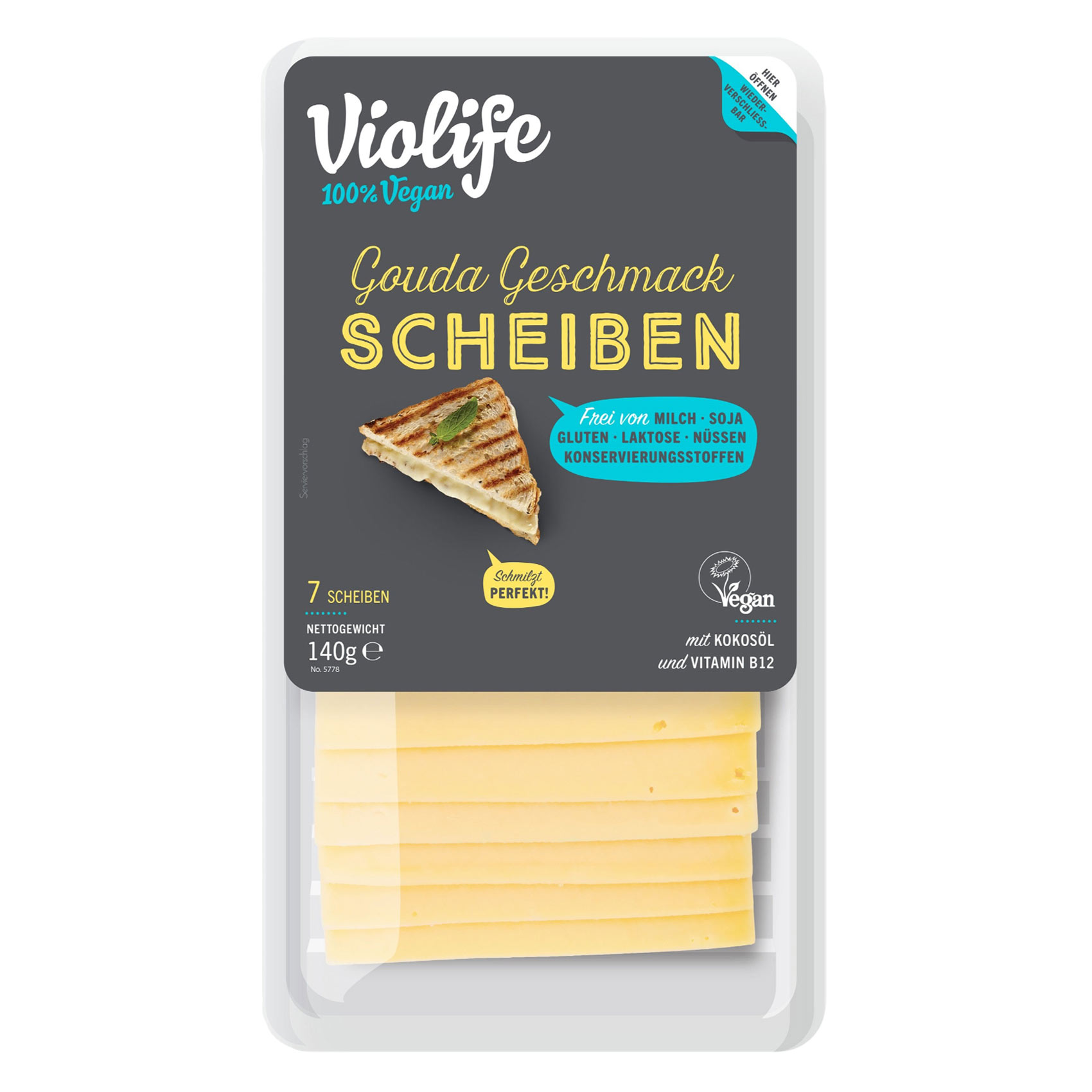 Violife Vegan Cheese Slices Gouda Geschmack 140g