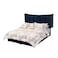 In House Milano Velvet Bed Frame - King - 200x180 cm - Dark Blue