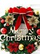 Large Christmas Wreath for Door or Wall, Garland Christmas Home Decoration (Red Ribbon 2)