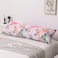 LUNA HOME 1 Piece Long Body Pillow Case, Pink Color Butterfly Design