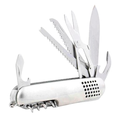 GTT PLB2015 15 In 1 Stainless Steel Pocket Knife Silver