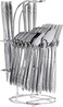 Royalford 24 Piece Cutlery Set, Multi-Color Rf2087-Cs24 Silver