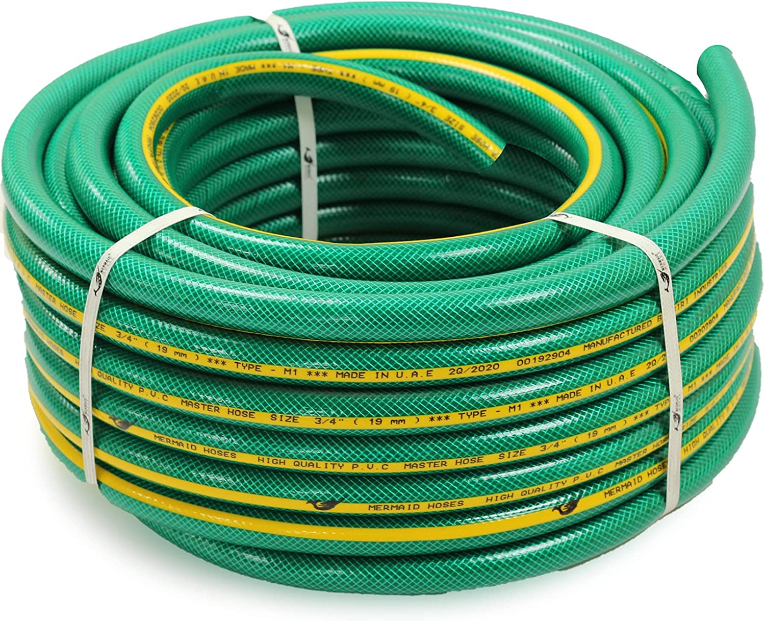 Garden Water Hose Reinforced 1/2 Inch 25 Meters - Green