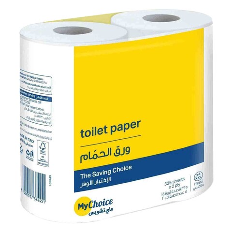 My Choice Toilet Paper Roll 325 Sheets 2 Ply 4 Pieces