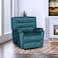 In House Velvet Rocking Recliner Chair - Dark Turquoise - AB03