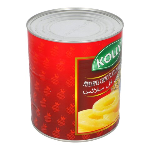 Kolly Pineapple Choice Slices In Light Syrup 3 kg