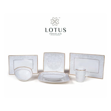 لوتس ديملا طقم عشاء بورسلين - 33 قطعة
