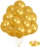 Party Time 20-Pieces 10 inches MetallicGold Balloons, Latex Balloons For Baby Shower, Bridal Shower, Valentine's Day, Wedding Decor &amp; Birthday Party Decoration - Party Supplies