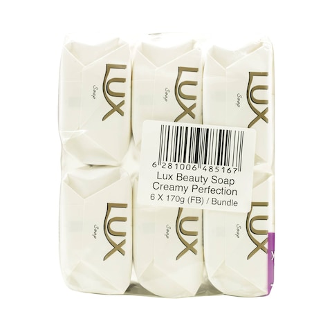 LUX Bar Soap Creamy Perfection 170g Pack of 6