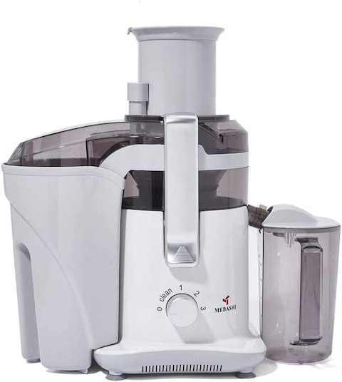 Mebashi Electric Juice Extractor, 800W, ME-JC3004PW, White/Black