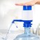 Lavish Water Bottles Pump Manual Water Bottle Pump, Easy Drinking Water Pump, Easy Portable Manual Hand Press Dispenser Water Pump Blue, 1PCS