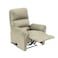In House Velvet Rocking Recliner Chair - Light Beige - AB09