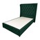 In House Lychee Velvet Bed Frame - Queen - 200x140 cm - Dark Green
