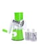 Generic 3 In 1 Round Veggie Chopper Green 26X12X24cm