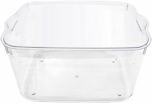 Atraux Large Clear Plastic Organizer Bin With Lid