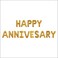 Goldedge Happy Anniversary Balloon 16 Inch