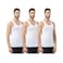 Fruit Of The Loom Sleeveless Vest M White Pack of 3