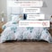 Luna Home King size 6 pieces, bedding set, leaves design pearl white color, bedding set.