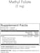 Dr. Mercola Folate, 5Mg, 30 Capsules 182132