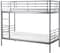 Galaxy Design Heavy Duty Metal Bunk Bed Without Mattress Silver Color - Single Size ( L x W x H ) 190 x 90 x 175 cm.NO Installation included No Warranty.