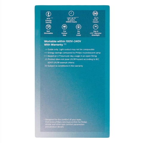Philips Essential Led Bulb G3 9W E27 Warm White