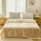 Luna Home 3D Imitation Butterfly Fleece Soft Blanket, Ivory color.