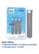 Blu - Nano Silver Refill Cartridges For Ionic Shower Filter Handheld - 3 Piece Value Pack